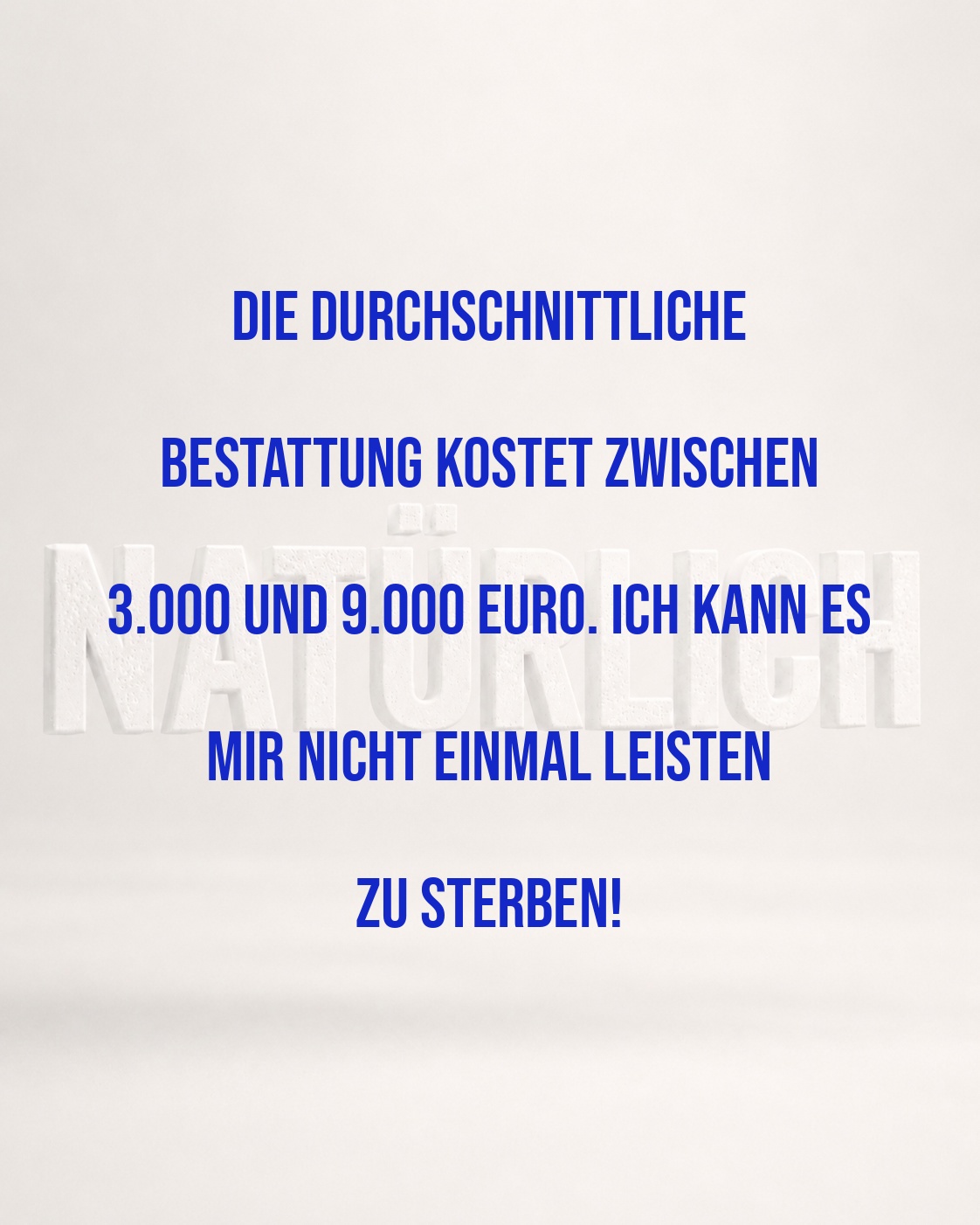 BESTATTUNGSKOSTEN SPRENGEN DAS BUDGET