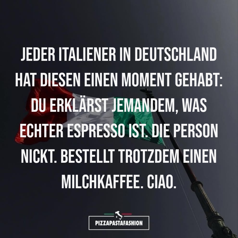 ECHTER ESPRESSO ODER MILCHKAFFEE?