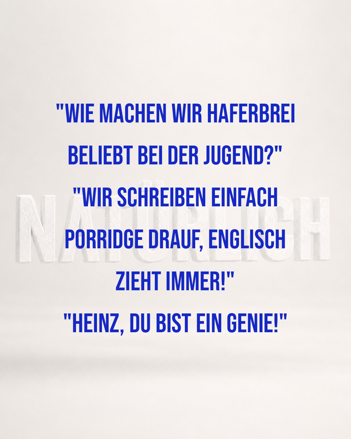 HAFERBREI WIRD ZUM TREND