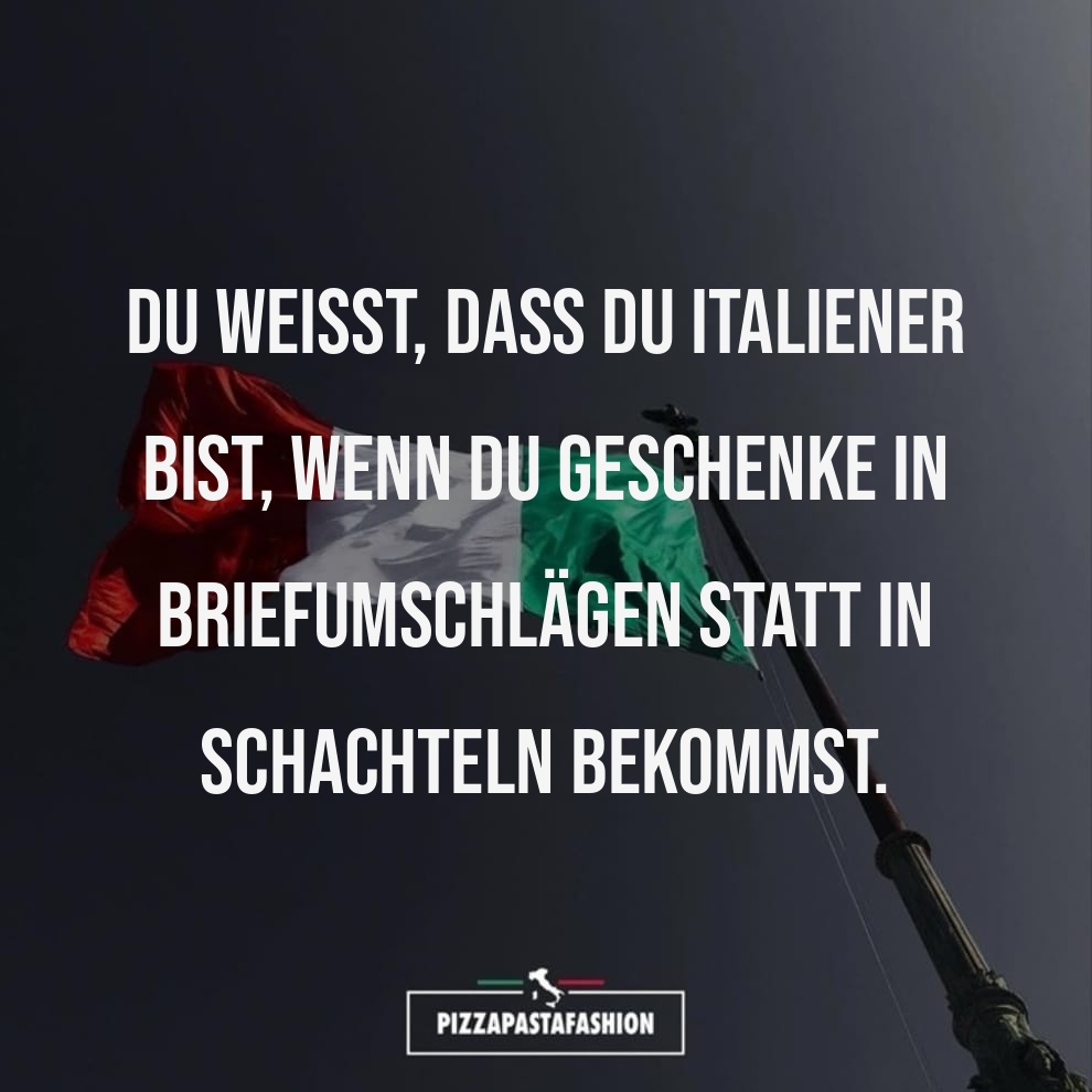 ITALIENISCHE GESCHENKE: UMSCHLÄGE STATT SCHACHTELN