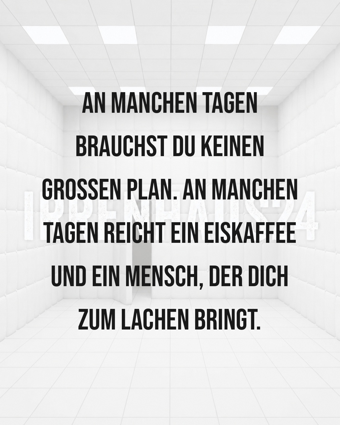 MANCHMAL REICHT EIN EISKAFFEE