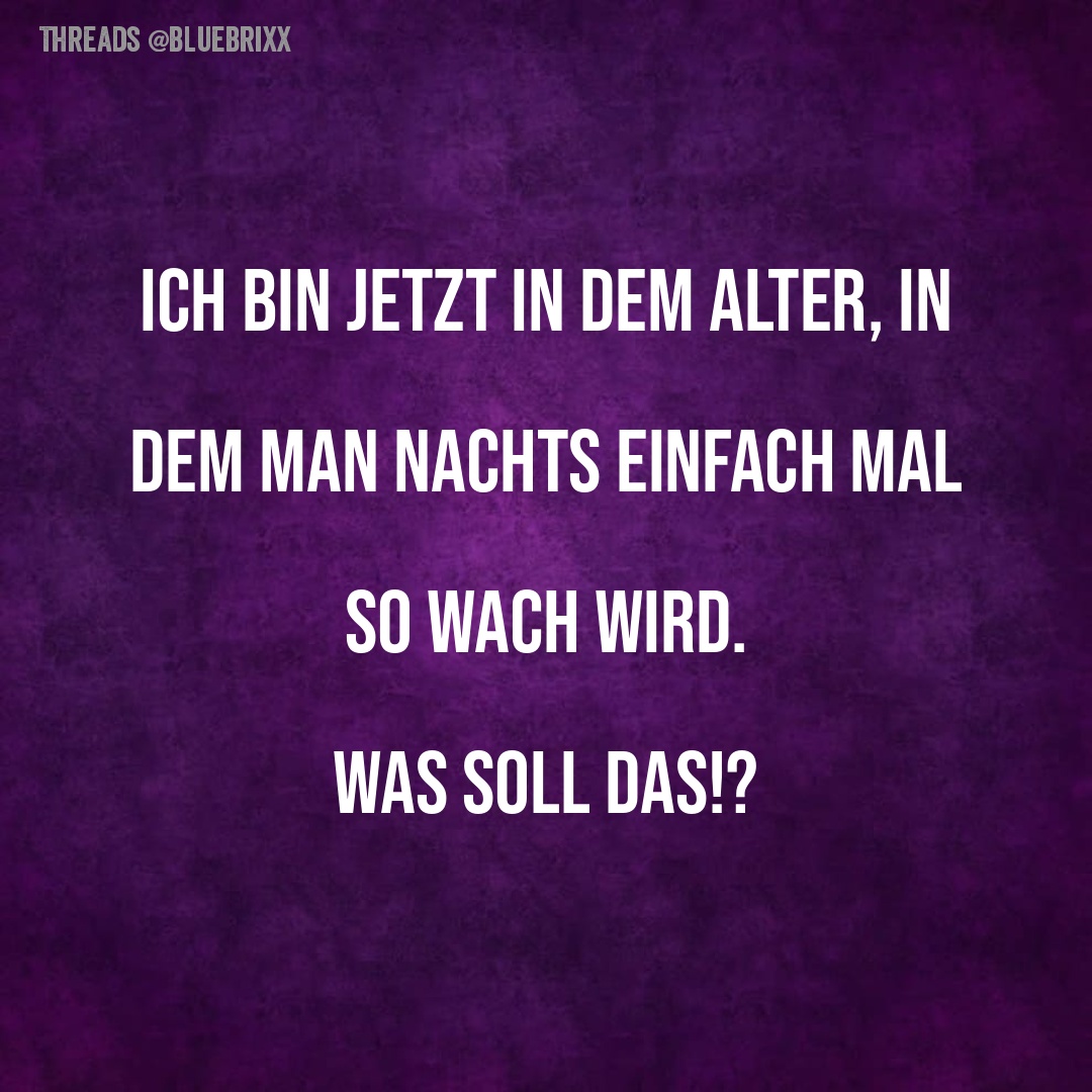 NACHTS WACH WERDEN: EIN ALTERSSYMPTOM?