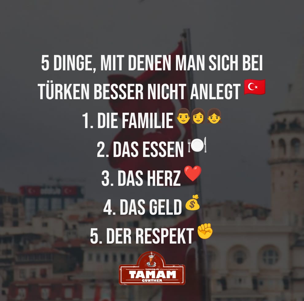 FINGERSPITZENGEFÜHL IM UMGANG MIT TÜRKEN