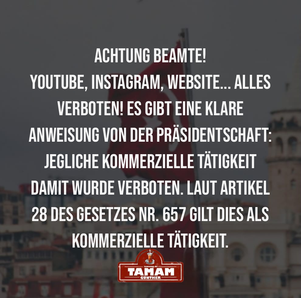 NEUE REGELUNGEN FÜR BEAMTE IN DER TÜRKEI